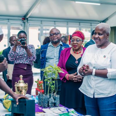 Minister Of Health Who Was The Guest Of Honour Inspecting Pavilions